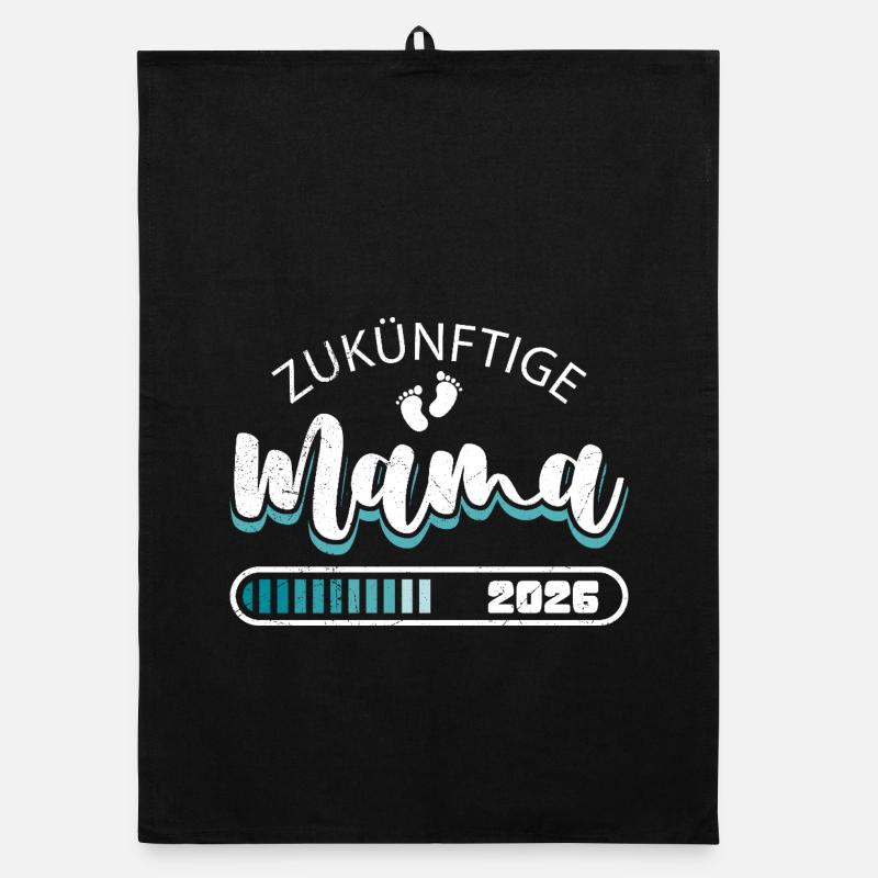 FUTURE MOM 2026 Soon Mom Funny Organic dish towel