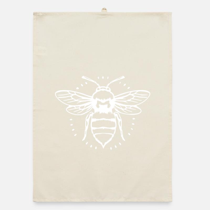 Bee Bee Beekeeper Gift Organic dish towel