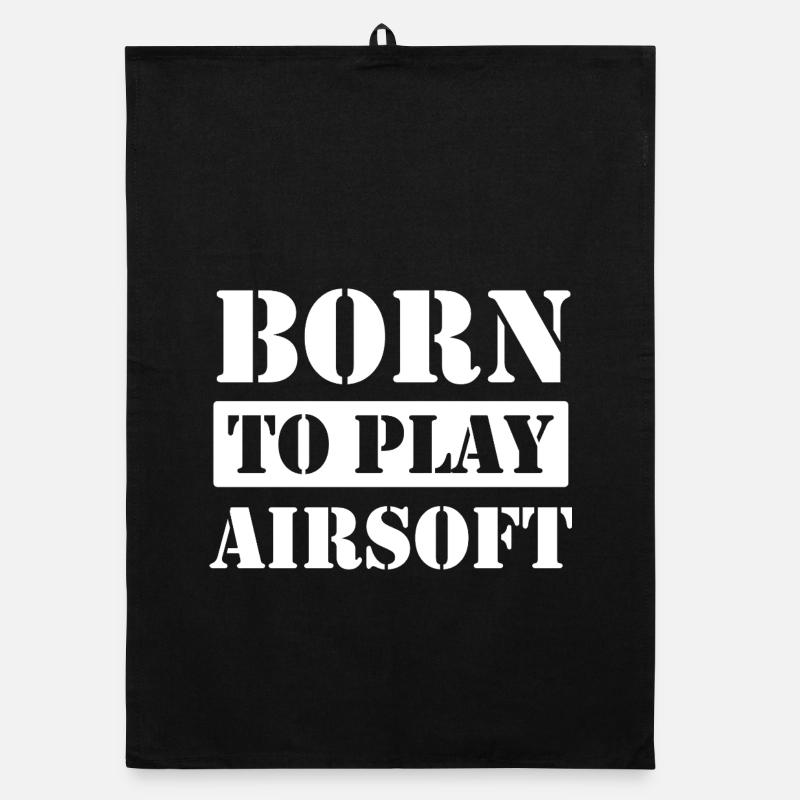 Né pour jouer à l’airsoft Torchon bio