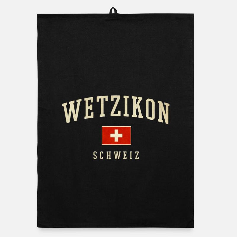 Logo du drapeau Wetzikon Suisse Torchon bio
