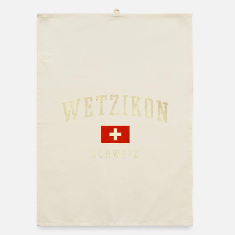 Logo du drapeau Wetzikon Suisse Torchon bio