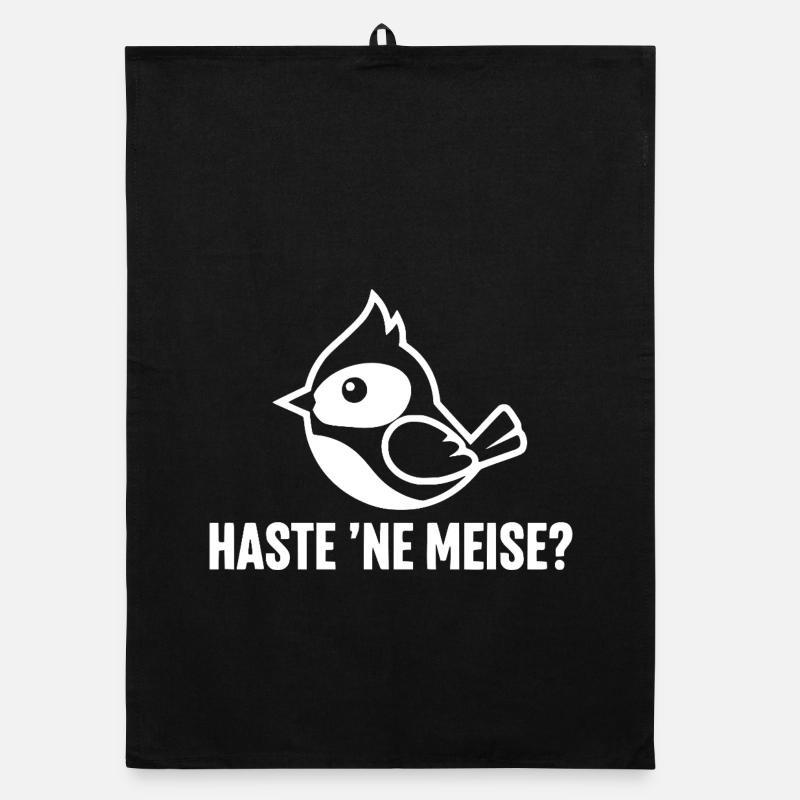 Haste ne Meise Vogel-Illustration Organic Geschirrtuch