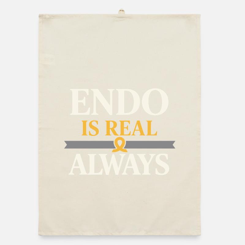 Endometriose-bewusstsein Endo Warrior Organic Geschirrtuch