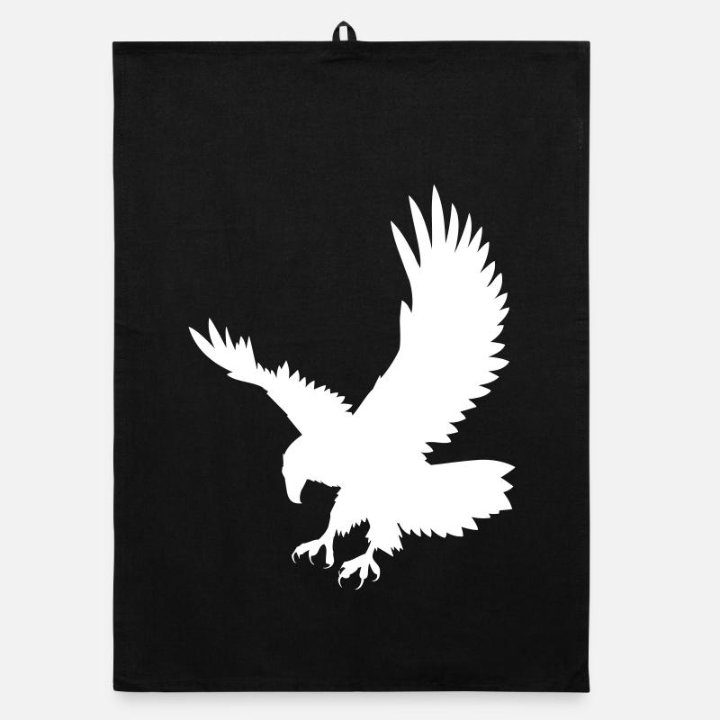 Un aigle chassant sa proie Torchon bio