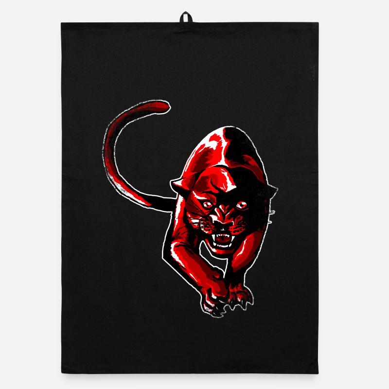 Roter Panther Organic Geschirrtuch