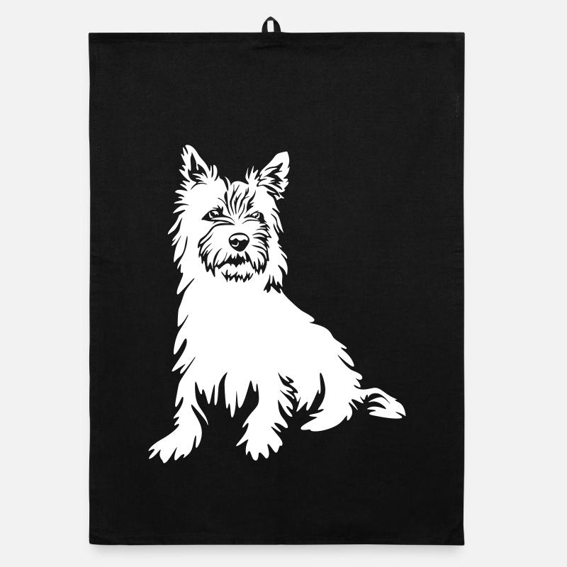 Cairn Terrier "Black Edition" Torchon bio
