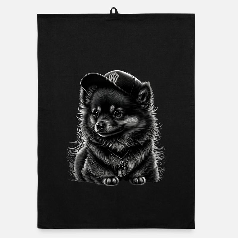 Spitz nain à casquette Torchon bio