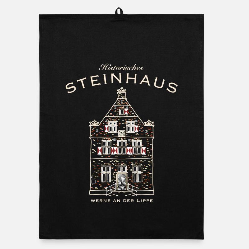 Werne, Historisches Steinhaus, Kreis Unna, NRW Organic Geschirrtuch