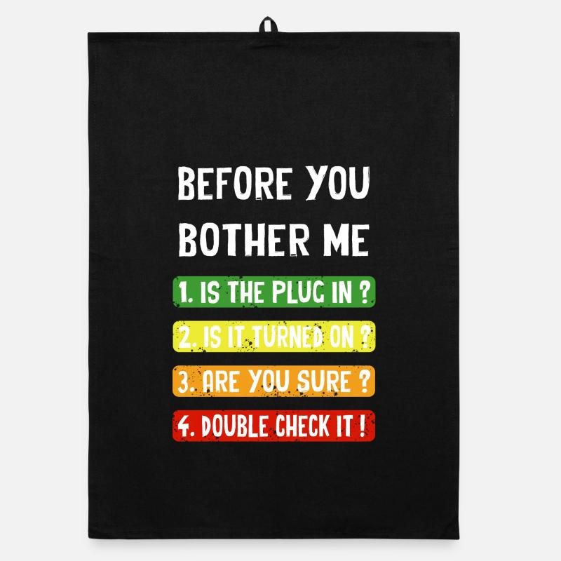 Before you bother me Organic dish towel
