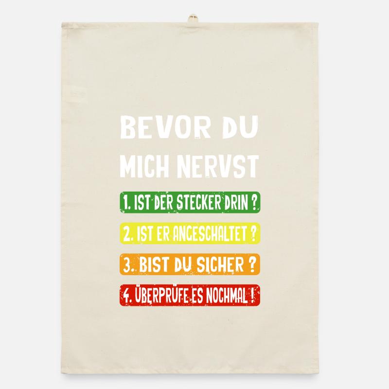 Bevor du mich nervst Organic Geschirrtuch