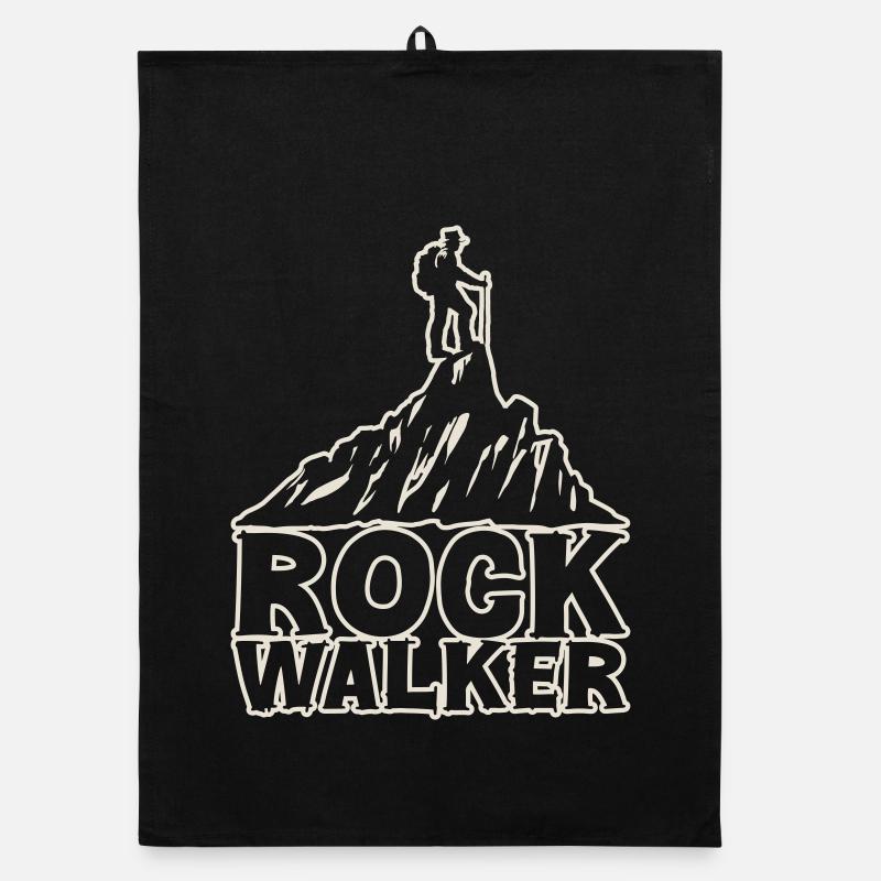 Rock Walker [White] Organic dish towel