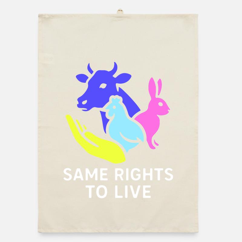 same rights to live Organic Geschirrtuch