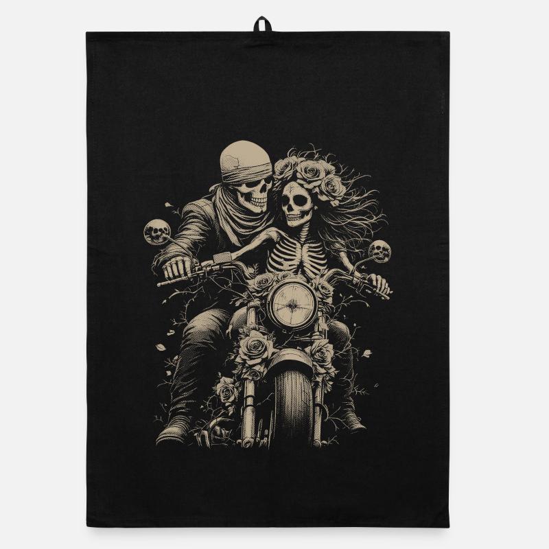Biker Forever Organic dish towel