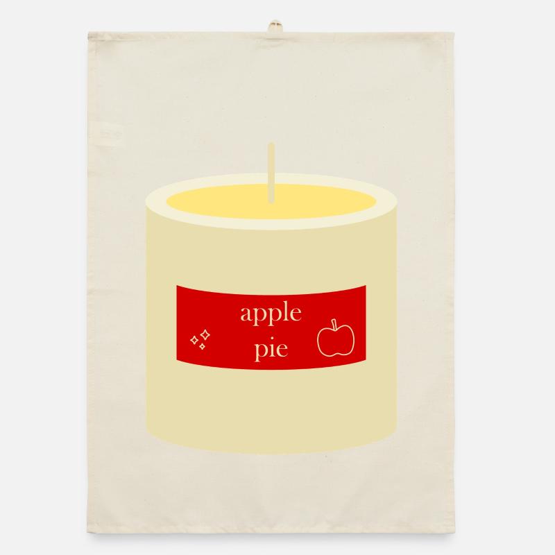 Apple Pie Candle  Organic dish towel