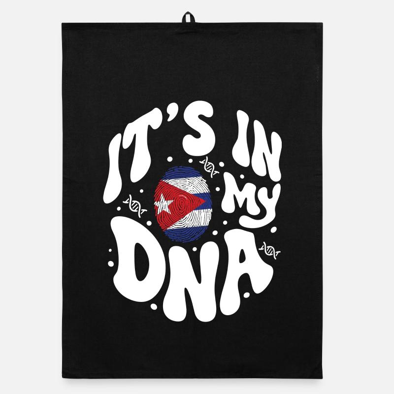 ADN cubain Cuba Drapeau hispanique Torchon bio