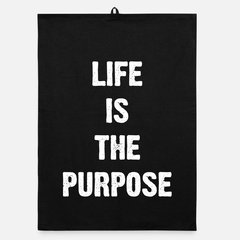 Life Is The Purpose Organic dish towel