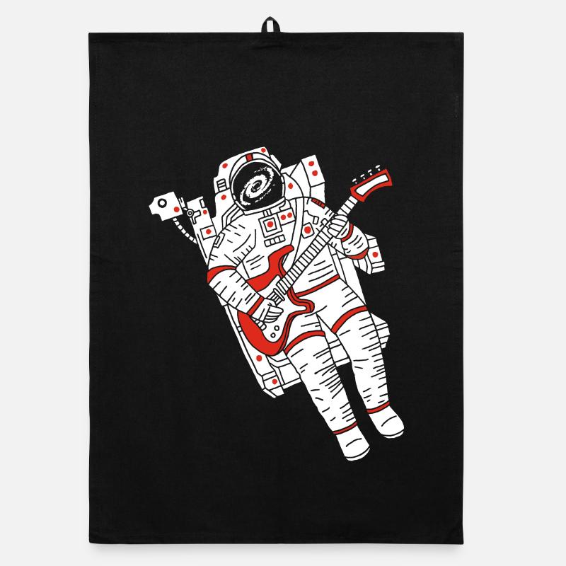 Astronaute guitariste Torchon bio