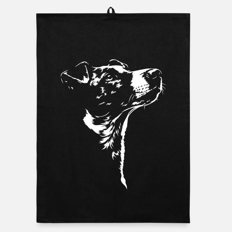 Silhouette Fox Terrier Fox Terrier Des chiens Wilsigns Torchon bio