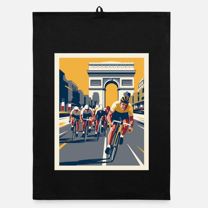 Paris Sprint — Cycling Memory Organic dish towel
