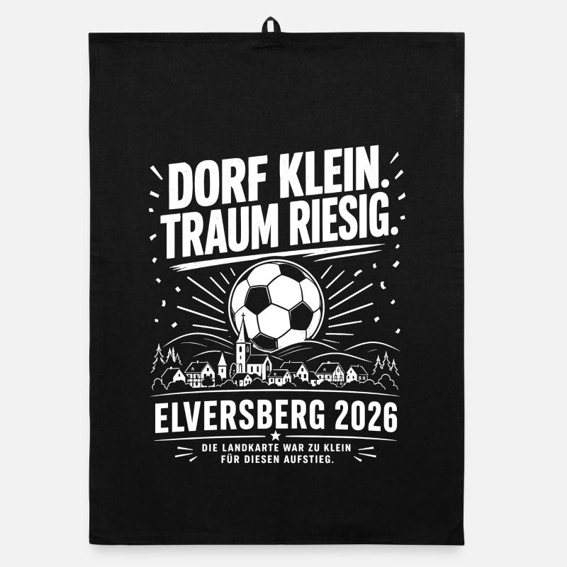 Dorf klein. Traum riesig. Organic Geschirrtuch