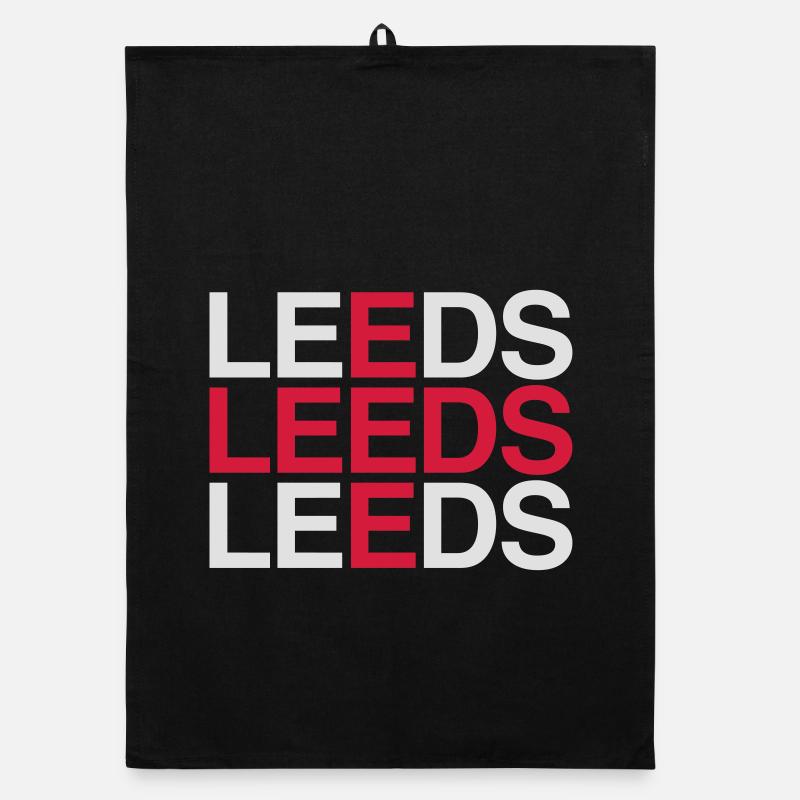 Drapeau de l’Union Jack de l’Angleterre de LEEDS Torchon bio