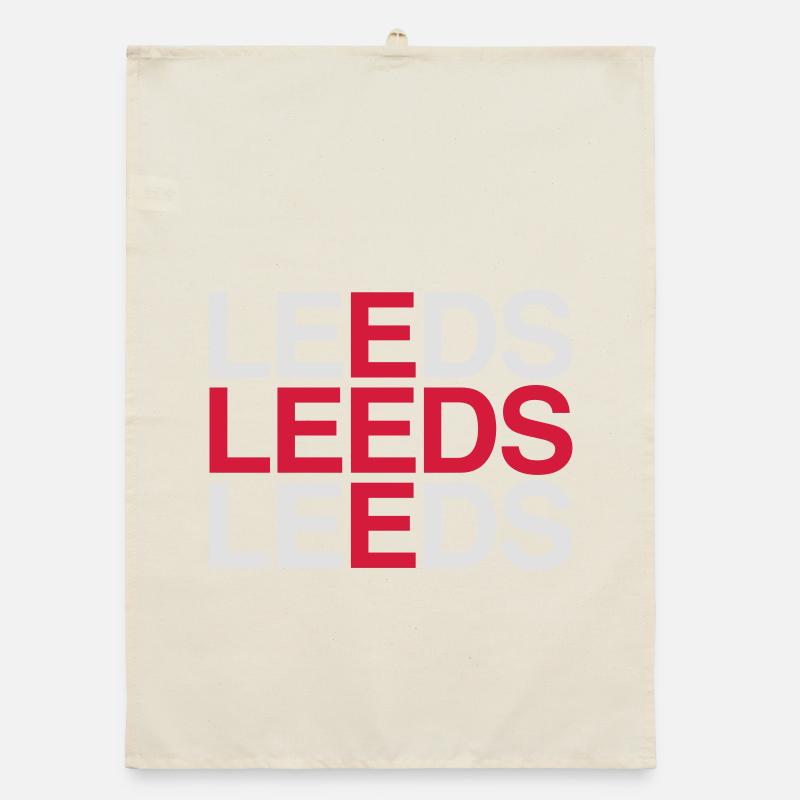 Drapeau de l’Union Jack de l’Angleterre de LEEDS Torchon bio