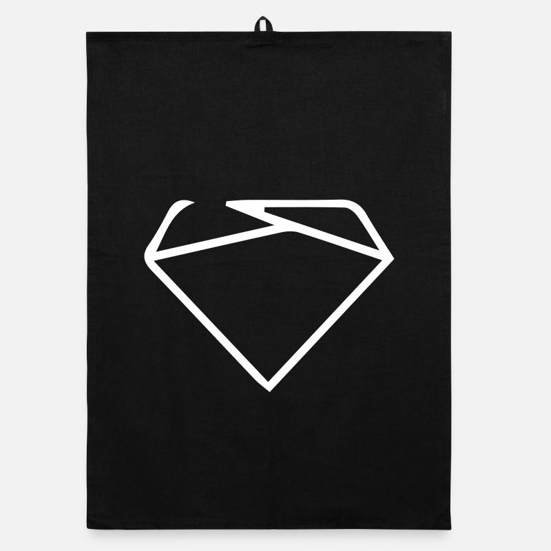 Symbol Logo - Organic dish towel - black