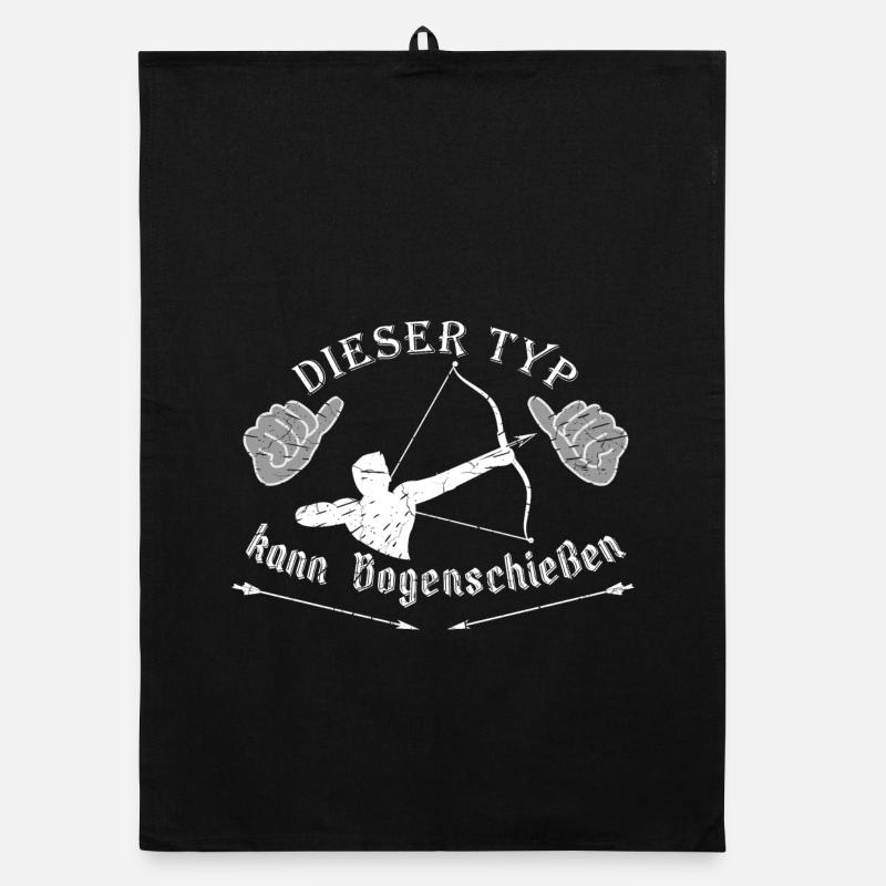 Bogenschießen, Bogensport, Bogenschütze, Archery Organic Geschirrtuch