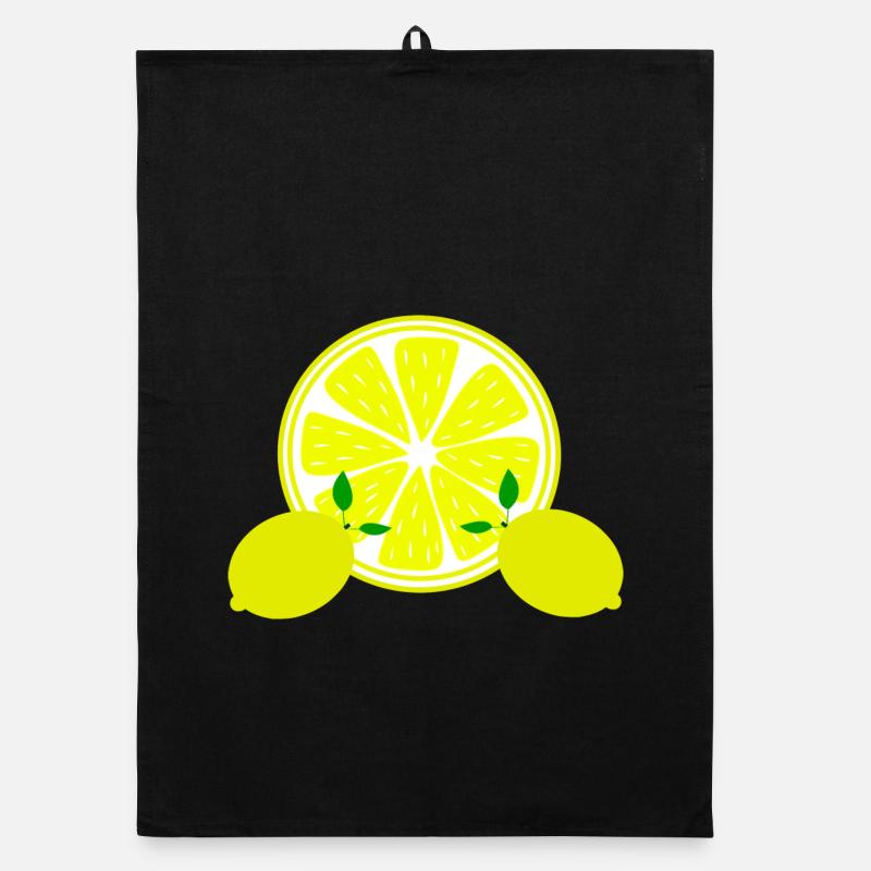 Zitrone Limone Limette Organic Geschirrtuch