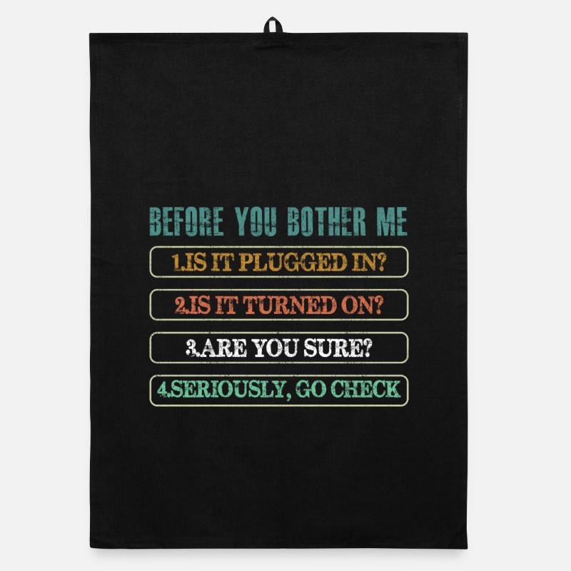 Information Technology Tech Technical Support Organic dish towel