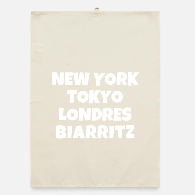 Biarritz, Basque, Basque Country Organic dish towel