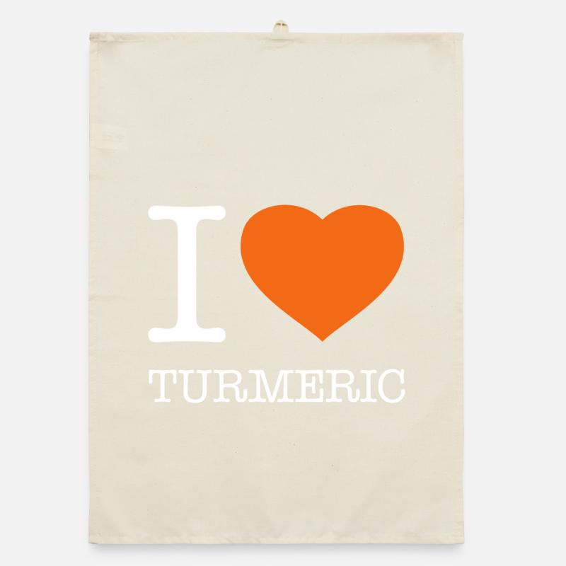 J’ADORE LE CURCUMA Torchon bio