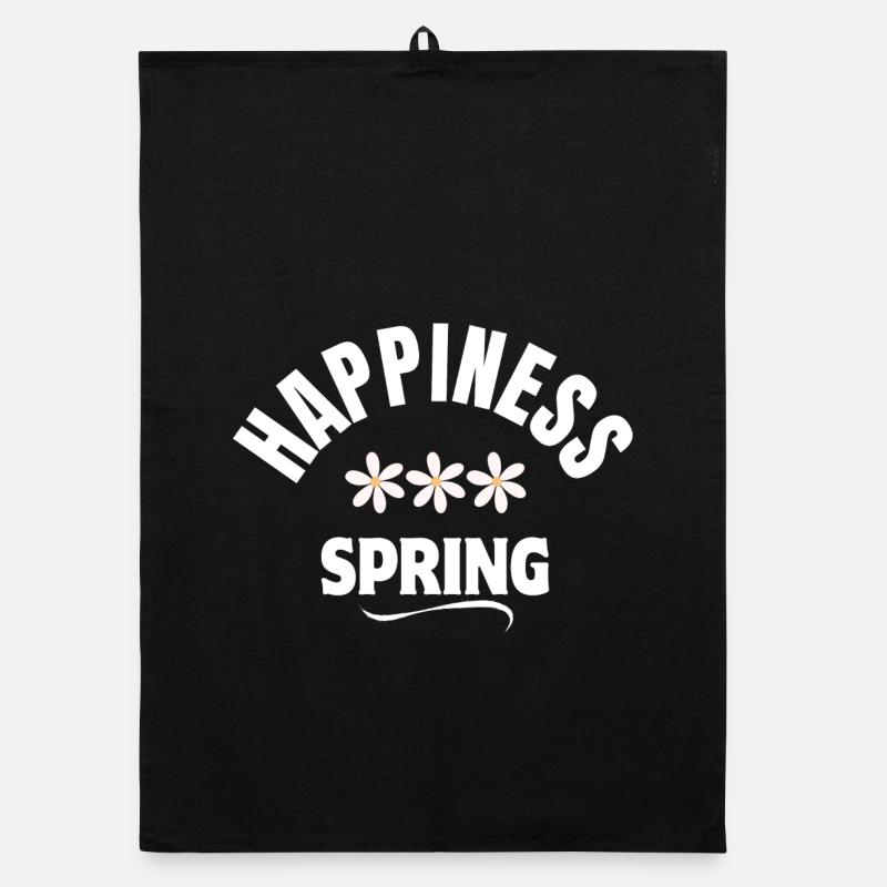 Spring, Happiness, Happiness Organic dish towel