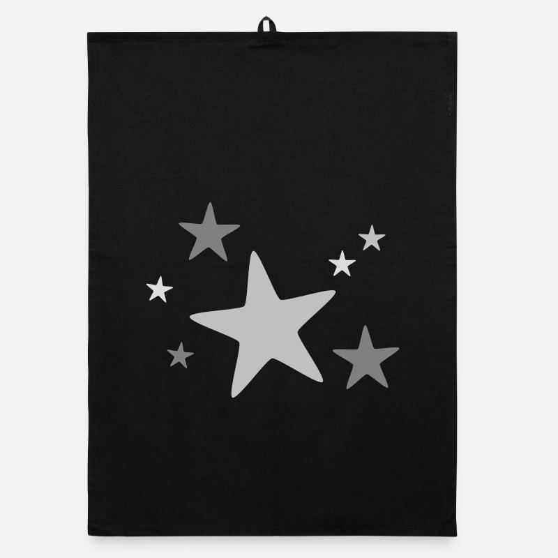 Groupe d’étoiles multicolore Torchon bio
