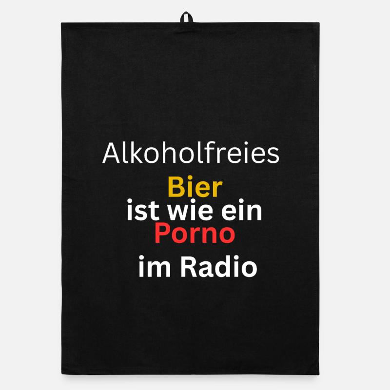 Beer Shirt-Funny Organic dish towel