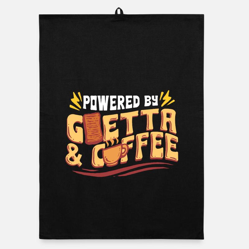 Goetta Wurst Powered By Goetta & Coffee Organic Geschirrtuch