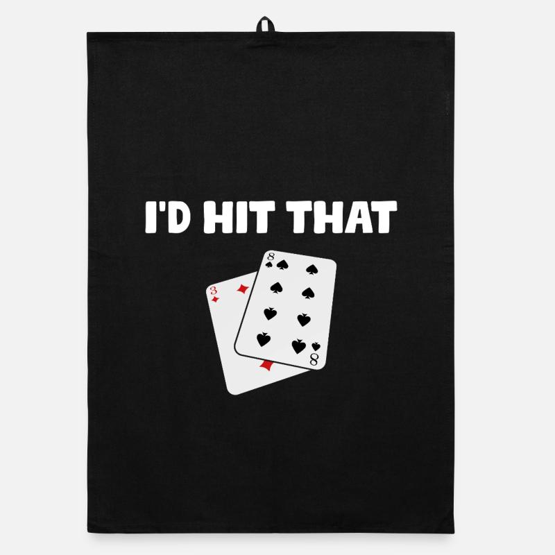 I'd hit that Casino Gambling Funny Player Organic dish towel