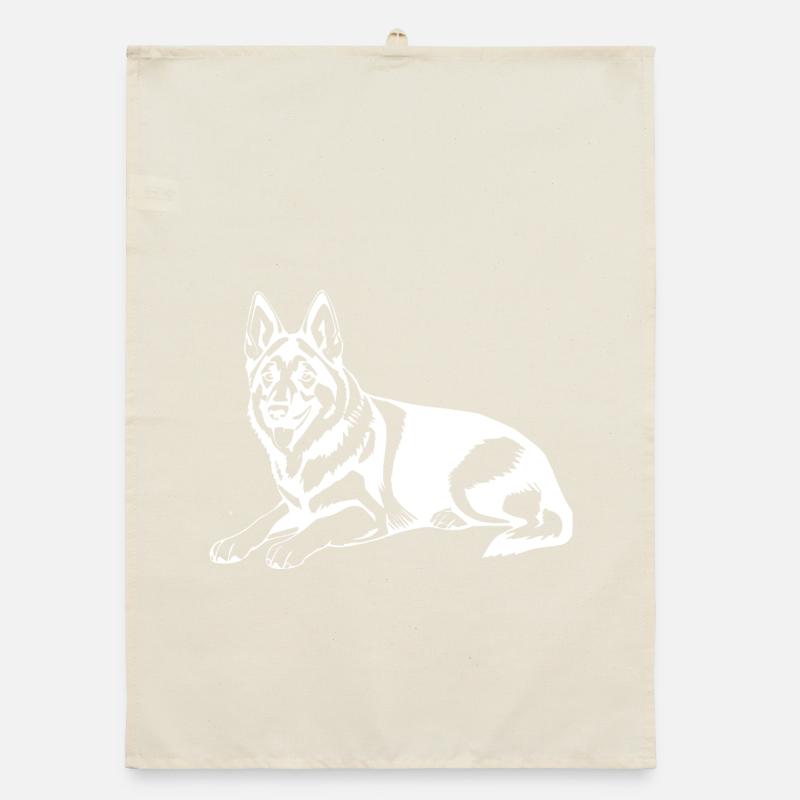 Schäferhund Organic Geschirrtuch