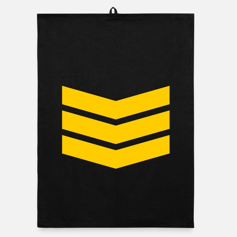 Chevron Stack Fettes Muster Organic Geschirrtuch