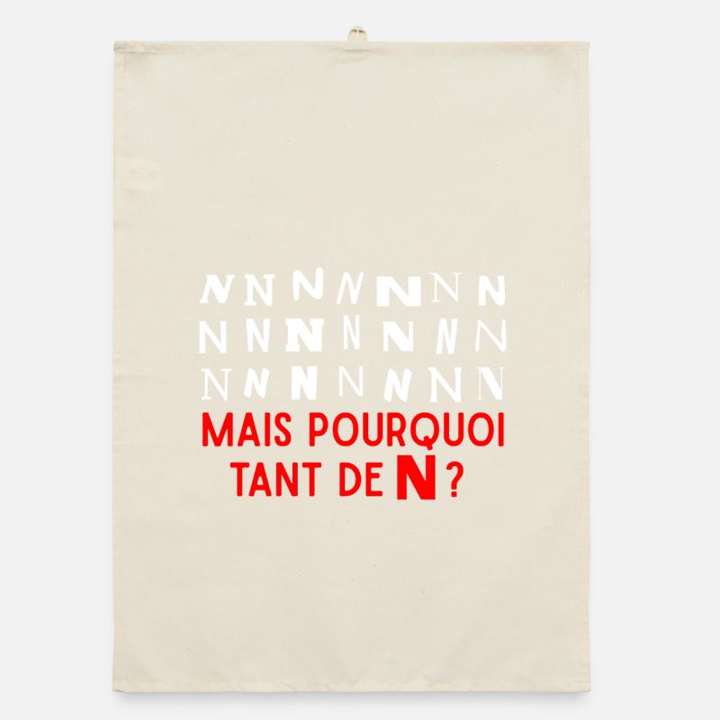 Why so many N's? Organic dish towel