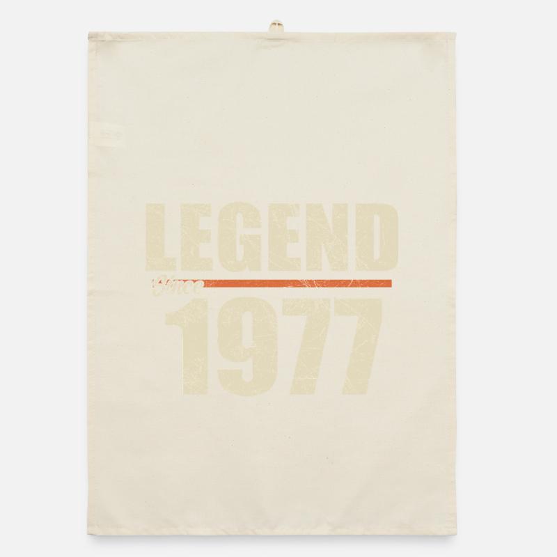Birthday 1977 | Legend since 1977 Organic dish towel