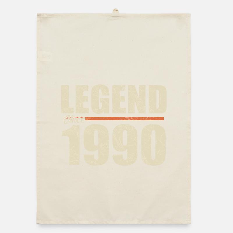 1990 Birthday | Legend since 1990 Organic dish towel