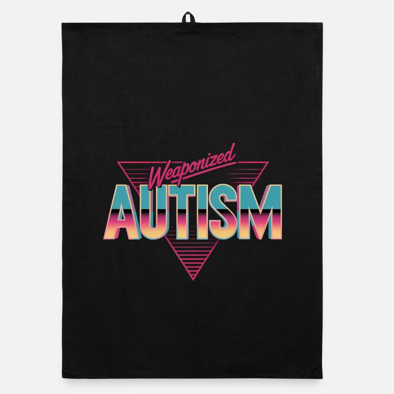 Weaponized Autism - Funny Gen Alpha Memes Organic dish towel
