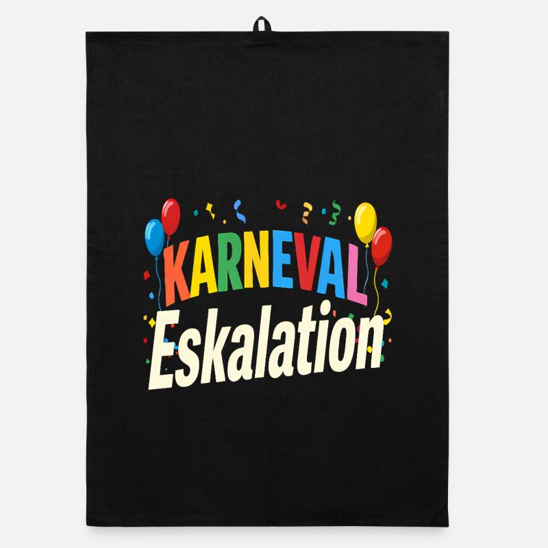 Karneval Eskalation Organic Geschirrtuch