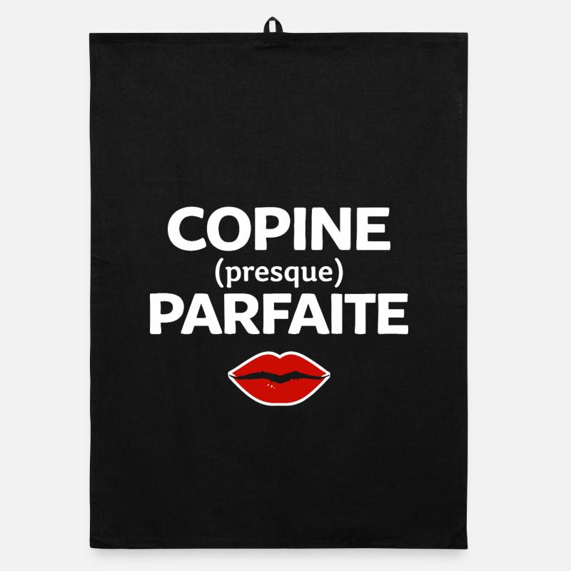 Perfekte Freundin, Humor, Geschenkidee, Frau Organic Geschirrtuch