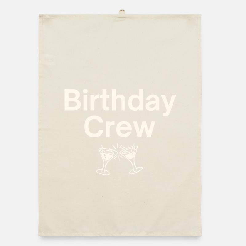 Équipe d’anniversaire Torchon bio