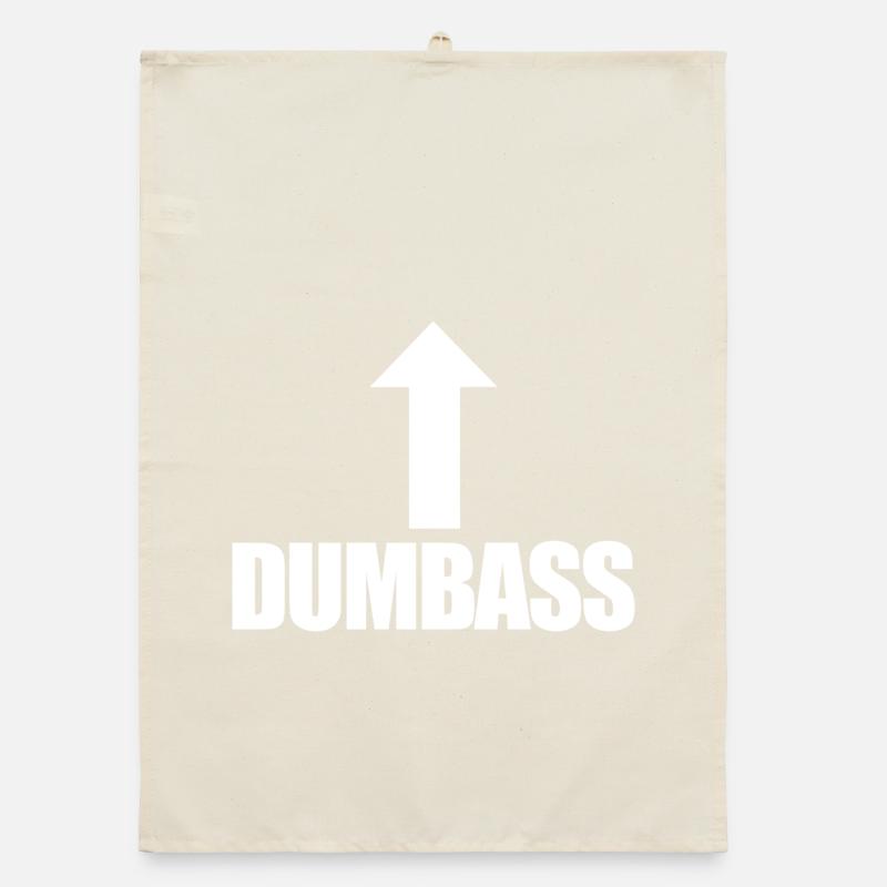 Fool Arrow Up Funny I'm a Dummko Organic dish towel