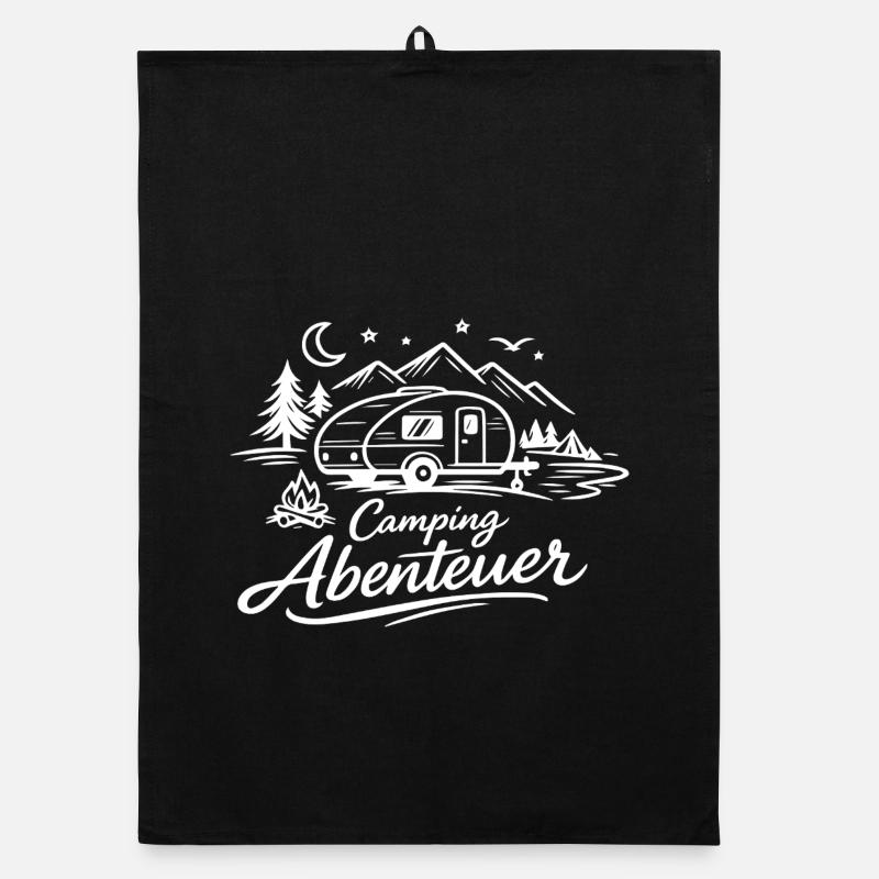 Camping Abenteuer  Organic Geschirrtuch