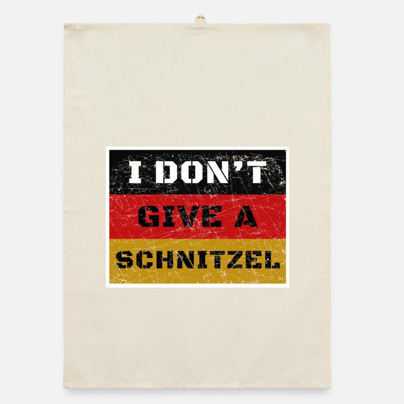 I Don't Give A Schnitzel Organic Geschirrtuch