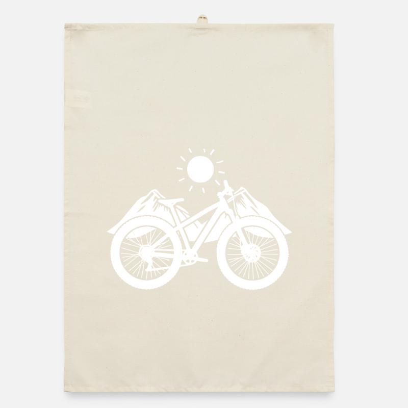 Mountain Bike Graphics Organic dish towel